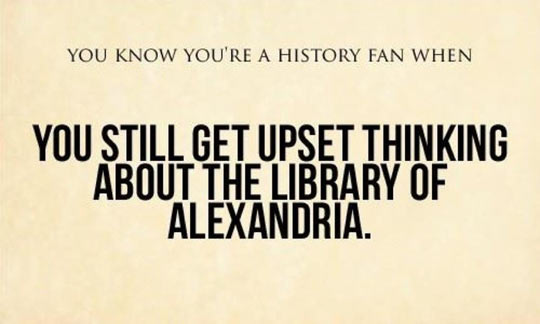 cool-Library-Alexandria-history-fan-upset
