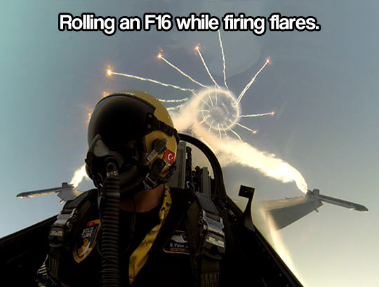 Firing flares…
