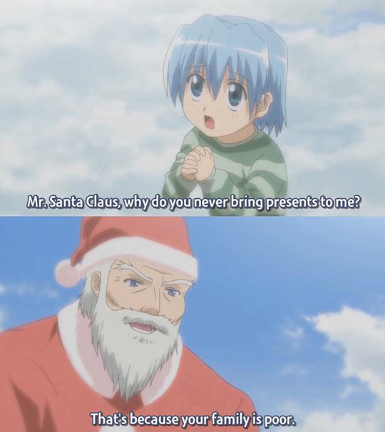 Santa Claus says it like it is…