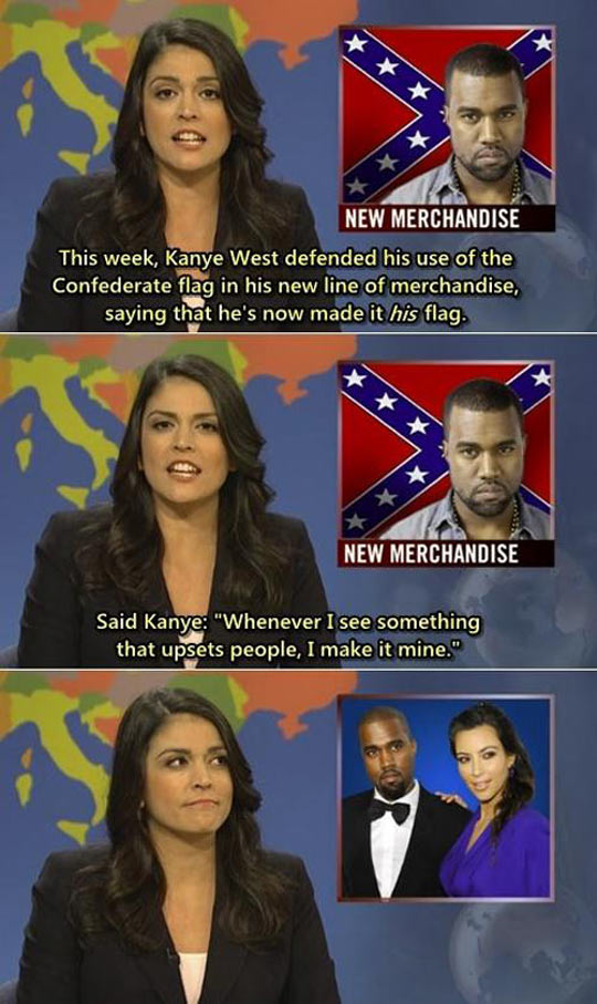 Kanye never fails to surprise me…