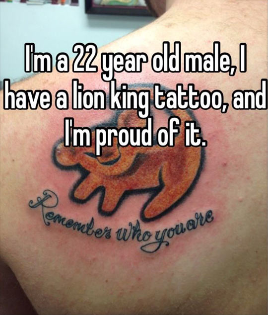 Lion King tattoo…