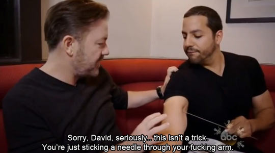 funny-Ricky-Gervais-David-Blaine-needle