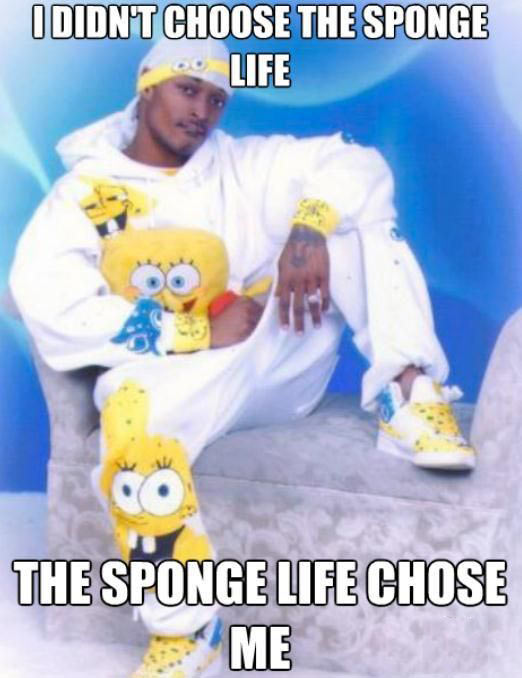 I didn’t choose the sponge life…
