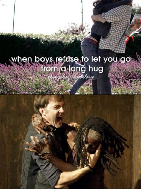Long hug…