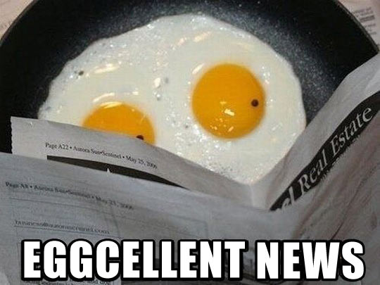 That’s eggcellent…