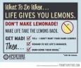 The right thing to do when life gives you lemons…