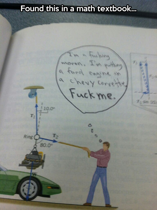 Things you find in a math textbook…