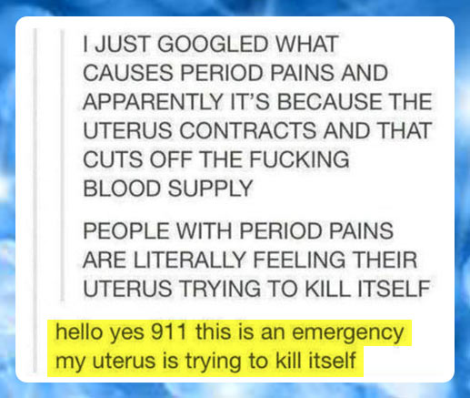 What causes period pains…