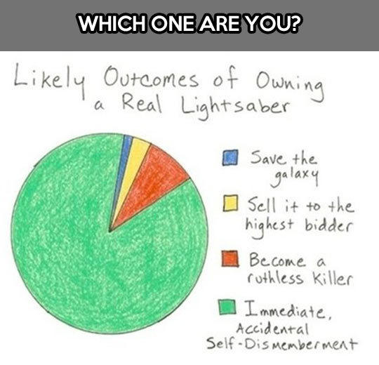 Owning a real lightsaber…