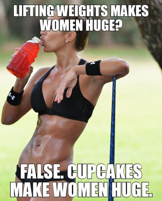 Weights good, cupcakes bad…