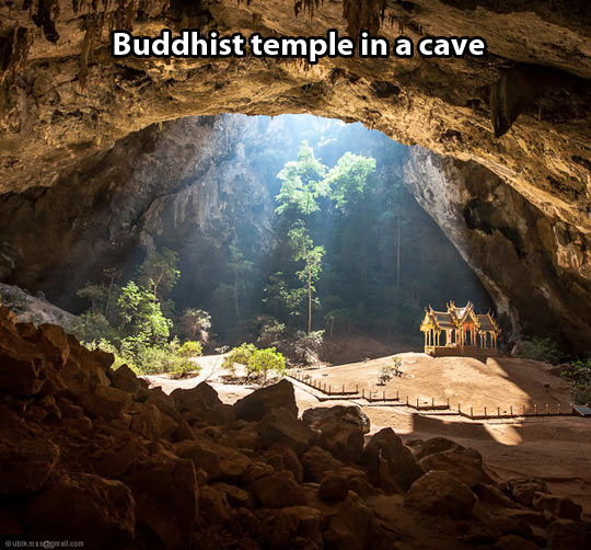 cool-Buddhism-temple-cave