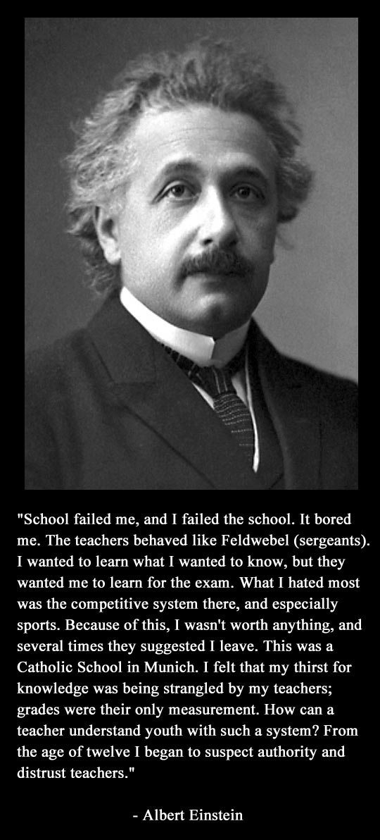 Albert Einstein on education…