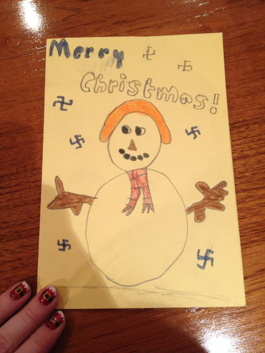 Tonight’s job, teach the kids how to draw snowflakes…