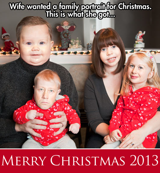 Family portrait for Christmas….