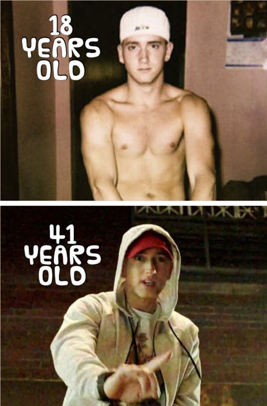 He barely changed at all…