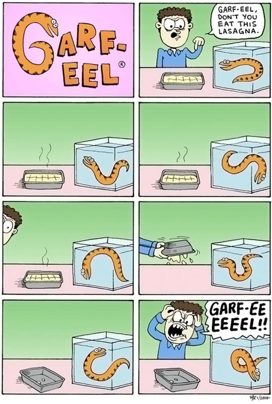 funny-Garfield-comic-eel-lasagna