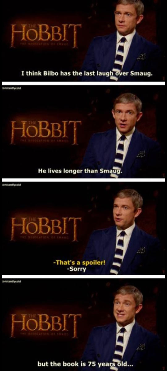 Whoa Bilbo, that’s a spoiler…