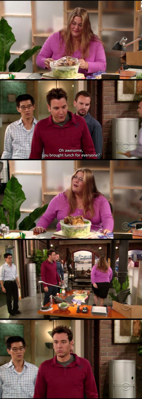 funny-Ted-Mosby-lunch-office-fat-girl