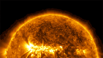 Venus transits across the sun.