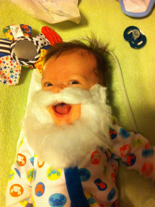 funny-baby-Santa-beard-happy