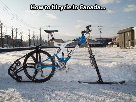 Canadian bicycle…