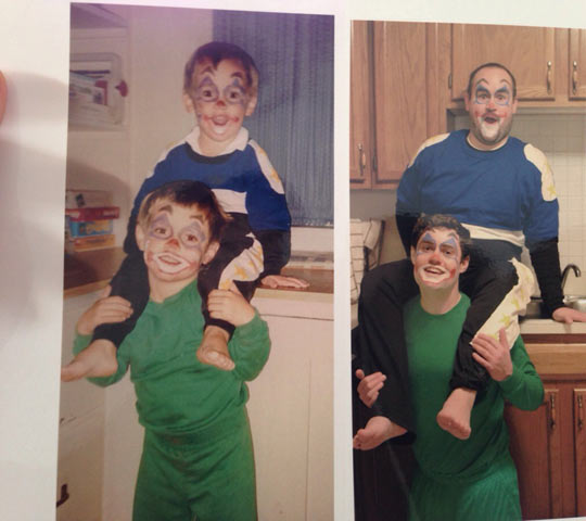 Brothers now and then…