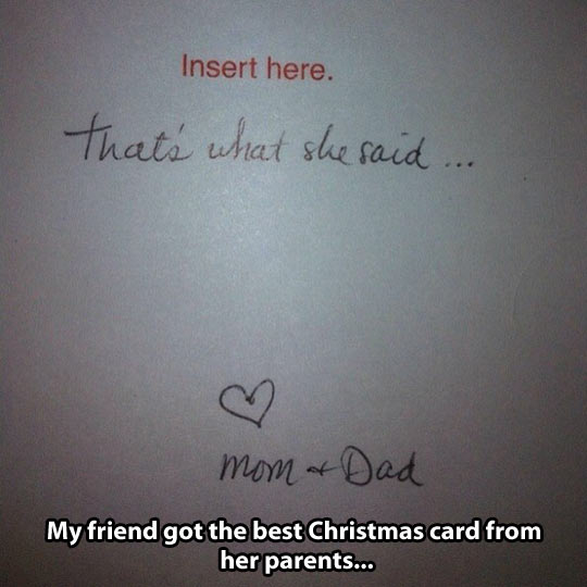 Mom and dad humor…