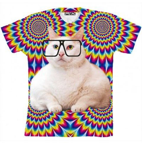 Hipster cat shirt…