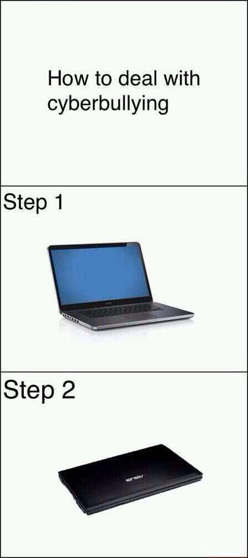 How to deal with cyber bullying…