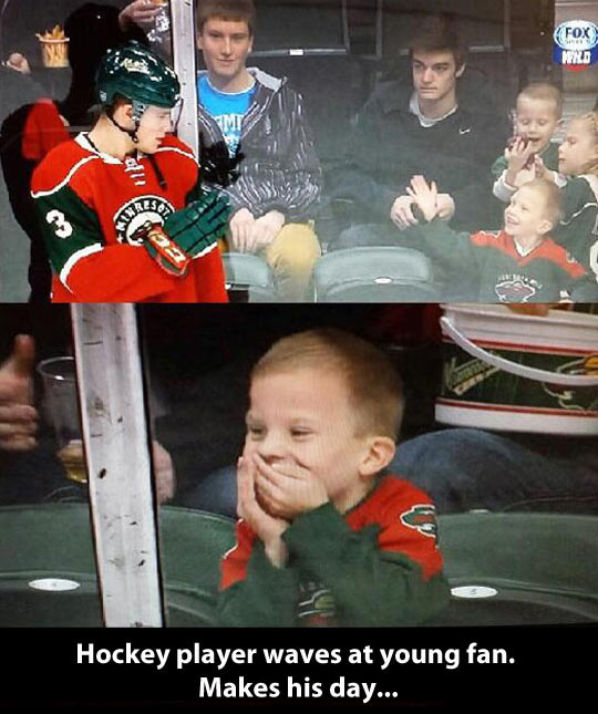 This kid will never forget that moment…
