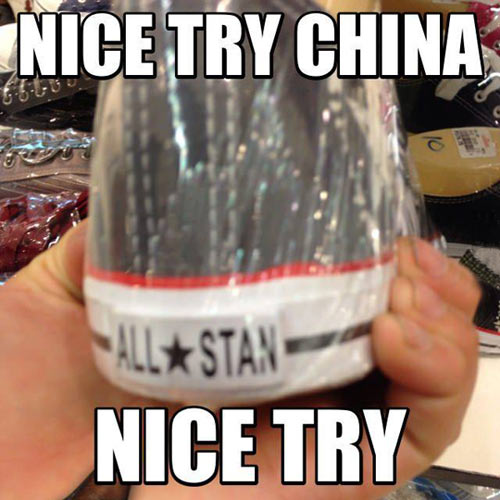 You tried, China…