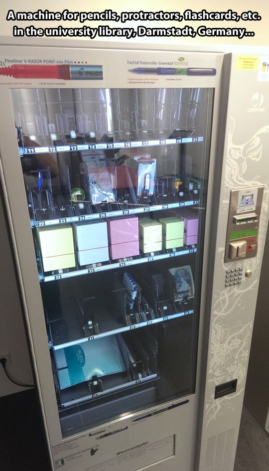 I'm loving this vending machine…