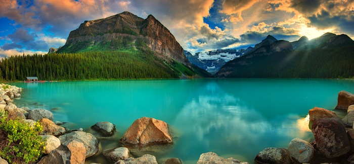 This almost looks like Lake Louise in Canada