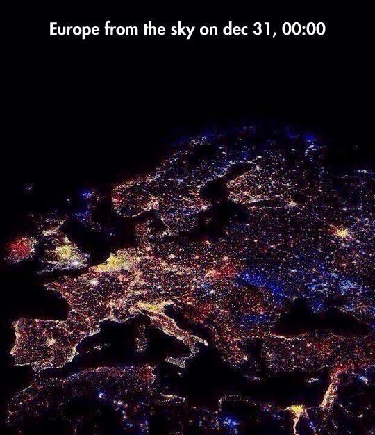 Europe from the sky…