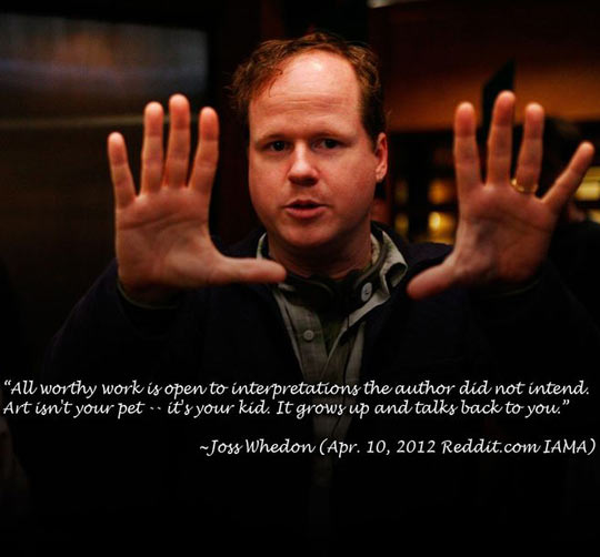 Joss Whedonon on art…