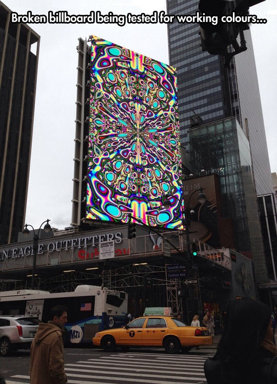 Kaleidoscopic billboard…