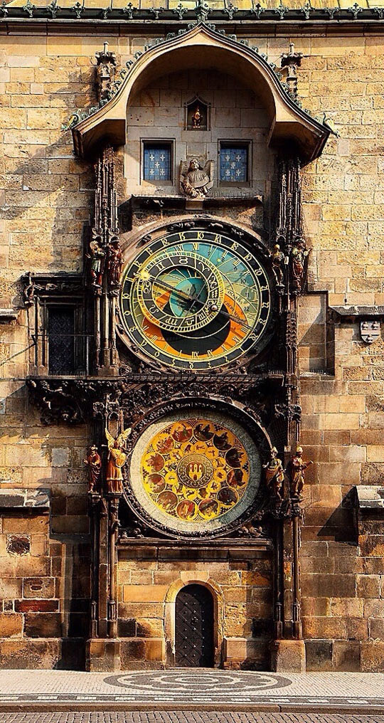 600 year old astronomical clock in Prague…