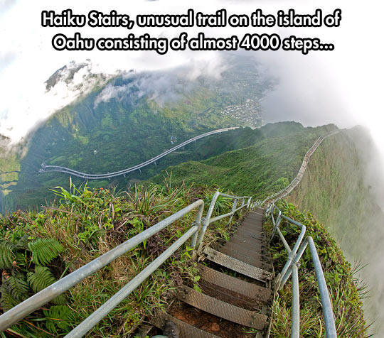 Also known as the Stairway to Heaven…