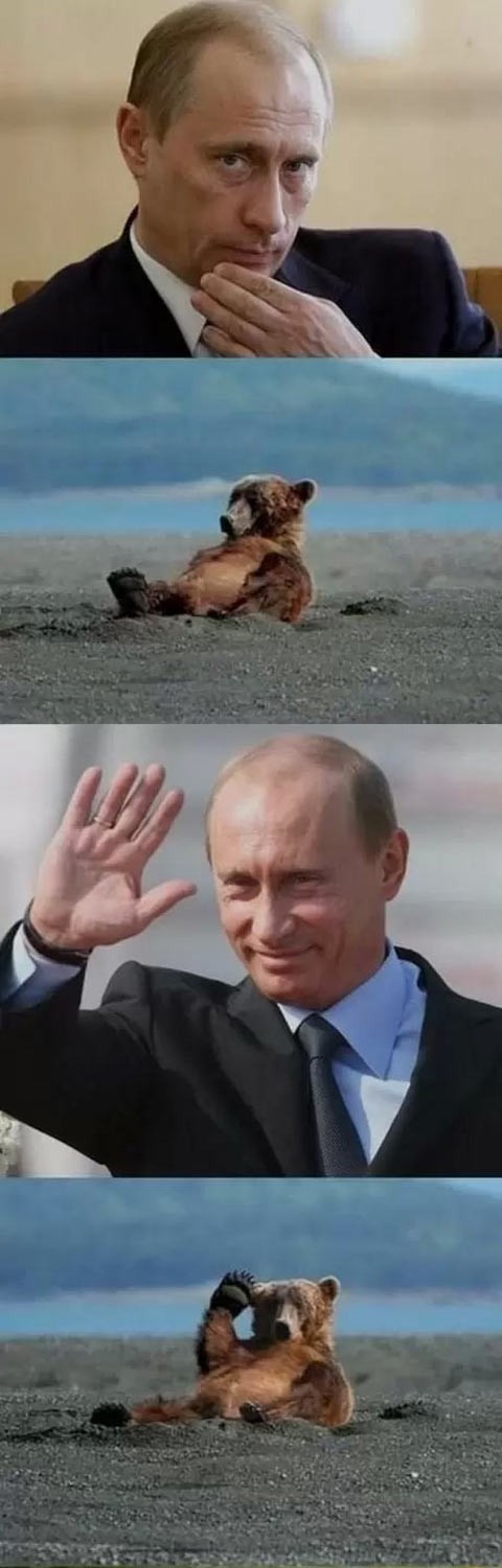 Putin salute the worthy...