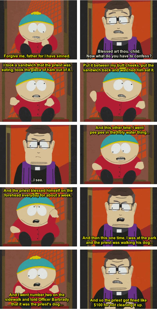 Cartman confession…