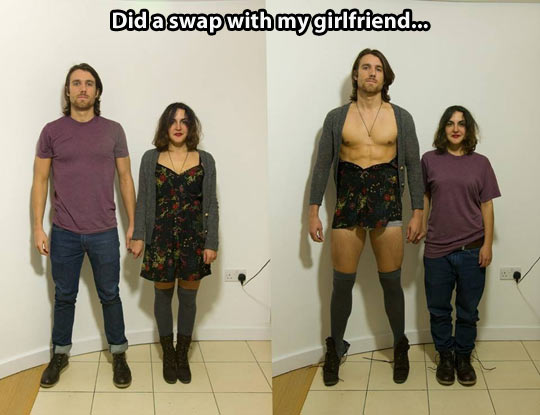 funny-boyfriend-girlfriend-swap-clothes