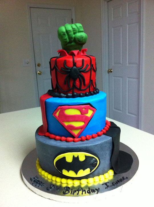 Awesome superhero cake…