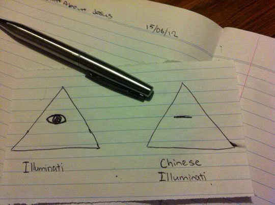 Chinese illuminati…