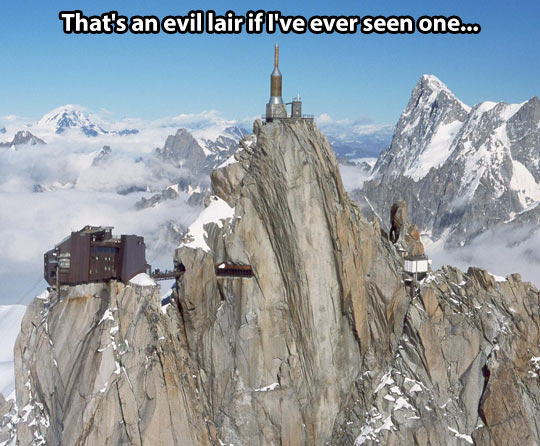 An evil lair…
