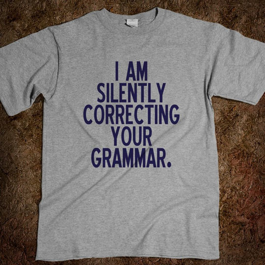Perfect shirt for English majors…