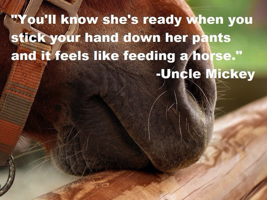 Classic uncle Mickey…