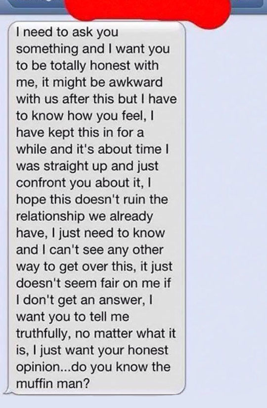 That sinking feeling when you get a text like this…