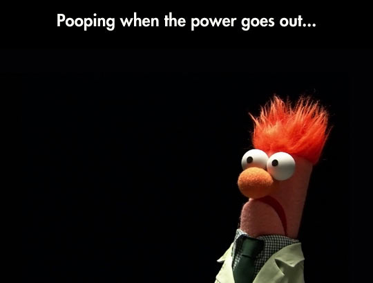 When the power suddenly goes out…