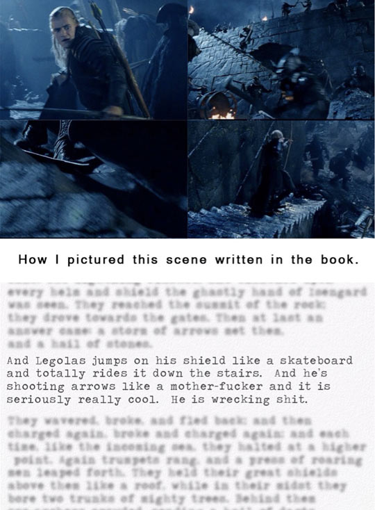 This is actually how Peter Jackson read The Hobbit…