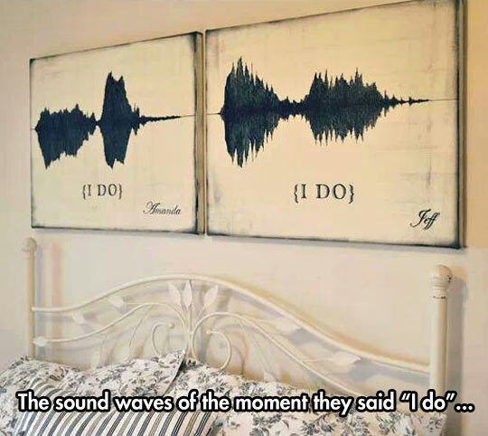 The sound of true love…